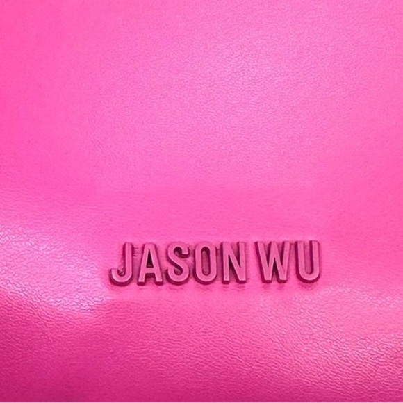 Y2K Jason Wu NWOT Hand Bag Puffy Pink Vegan Leather Purse with Braided Handle - Picture 3 of 11